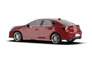 Modern araba beyazda izole edilmiş. 3D görüntüleme - illüstrasyon