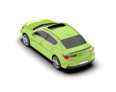 modern yeşil araba