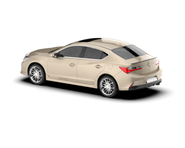 Modern lüks araba beyazdan izole edilmiş. 3d oluşturma.