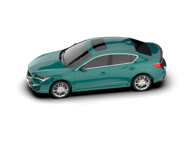 modern araba kırpma yolu ile beyaz arkaplanda izole.