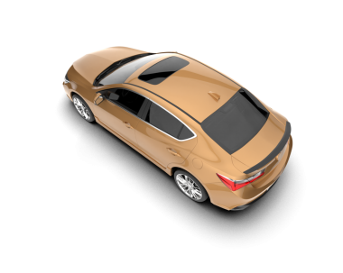 3 boyutlu lüks bir araba.