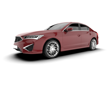 Beyaz arka planda bir araba. Vektör illüstrasyonu.