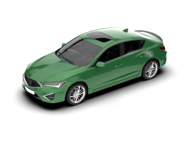 Araba beyaz arka planda izole edilmiş. 3 Boyutlu Hazırlama.