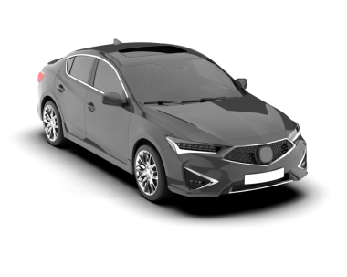 Arkadaki araba. 3D görüntüleme, 3D resimleme.