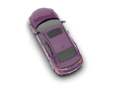 Arka planda araba ve araba konsepti olan yansıtıcı bir arabanın 3 boyutlu canlandırması