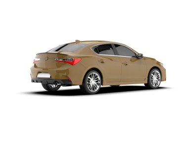 araba modern sedan beyaz zemin üzerinde - 3 boyutlu render