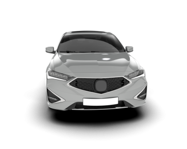 beyaz arka planda modern araba