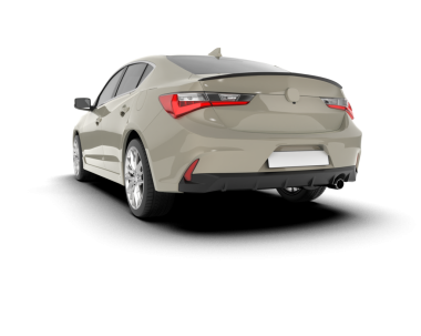 Modern araba arka planda izole edilmiş. 3 Boyutlu Hazırlama