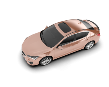 Araba beyaz arka planda izole edilmiş. 3d oluşturma.