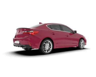 Beyaz arka planda modern bir araba. 3 Boyutlu Hazırlama