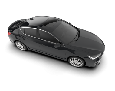 Siyah arkaplanda bir araba