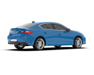 Gerçekçi araba beyaz üzerine izole.