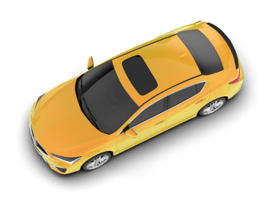 Beyaz arka planda 3 boyutlu araç izole edilmiş.