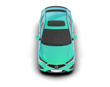 Beyaz arkaplanda 3 boyutlu araç izole edildi