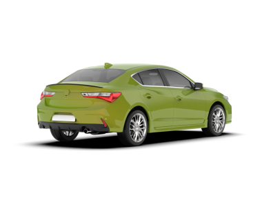 Modern araba beyazda izole edilmiş. 3D görüntüleme - illüstrasyon