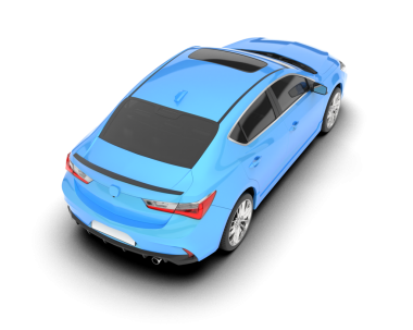 Beyaz stüdyo arka planında daha az genel bir konsept araba.