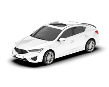 modern araba beyaz arka planda izole edildi. 3 boyutlu çizim - illüstrasyon