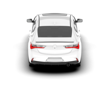 Modern araba beyaz arka planda izole edilmiş. 3d oluşturma