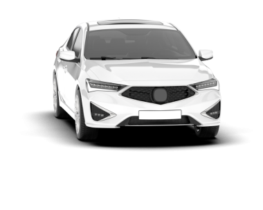 modern şehir arabası kırpma yolu ile beyaz arka planda izole