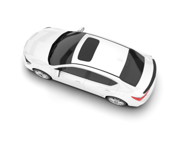 Kırmızı saplı araba.