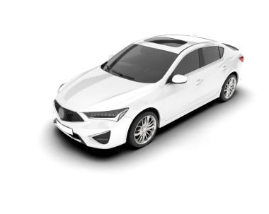 araba beyaz arkaplanda izole edildi.