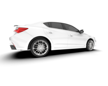 beyaz araba yan görünümü