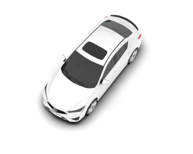 beyaz arkaplanda modern araba