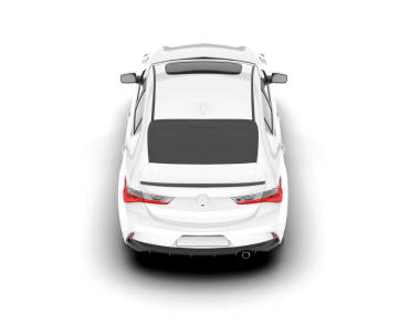 Beyaz arka planda beyaz modern araba