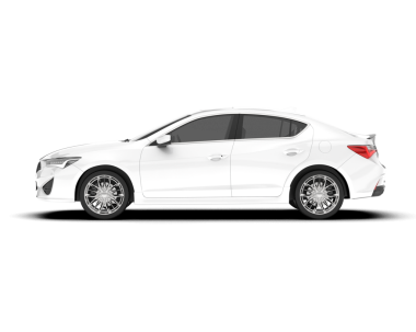 Siyah arka planda beyaz modern araba.