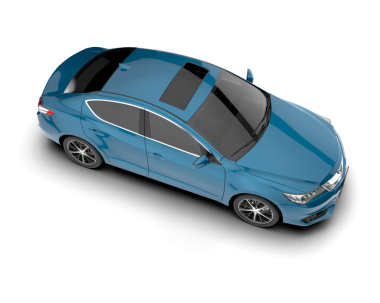 Araba beyaz arka planda izole edilmiş. 3d oluşturma