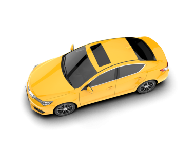 Gerçekçi bir araba. Beyaz arka planda izole edilmiş modern bir arabanın vektör çizimi