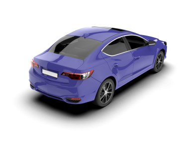 Beyaz arka planda izole edilmiş modern lüks araba. 3d oluşturma