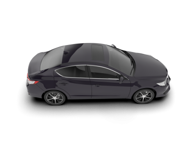 Modern araba arka planda izole edilmiş. 3D görüntüleme - illüstrasyon