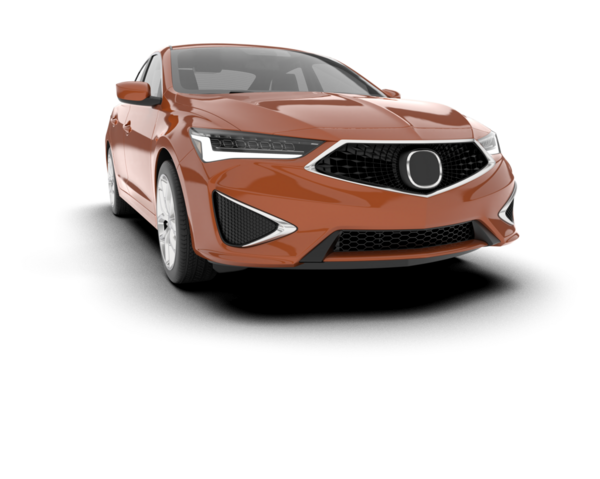 Gerçekçi bir SUV arabası. Ön manzara. 3D görüntüleme - illüstrasyon.