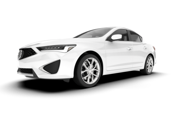 Araba beyaz arka planda izole edilmiş. 3d illüstrasyon - resim