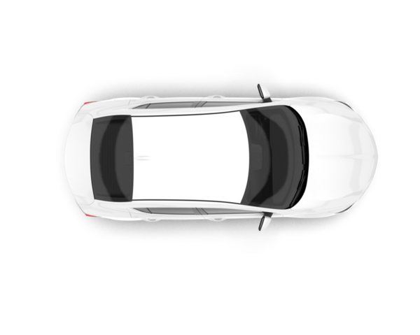 beyaz arka planda modern araba