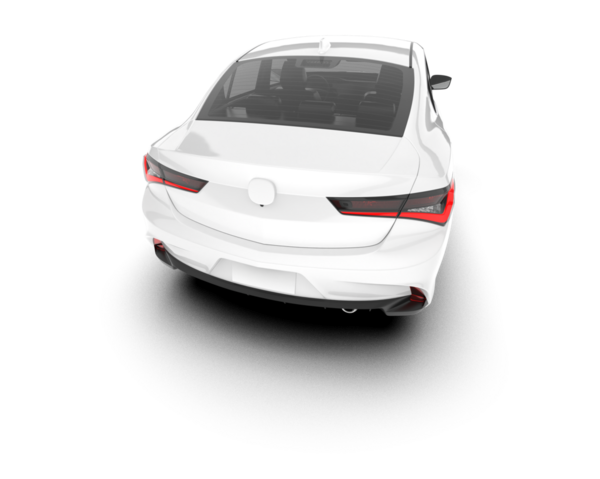 Beyaz arka planda modern bir araba. 3d oluşturma