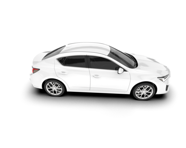 Modern araba vektör çizimi. Ön manzara. yan görünüm