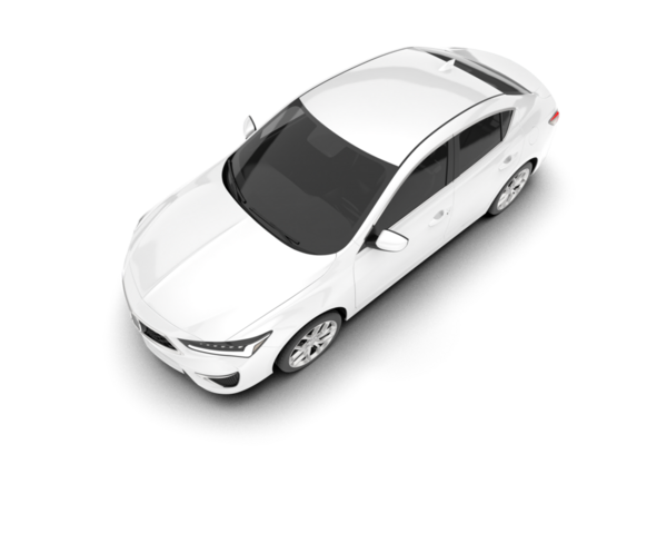 beyaz arka planda modern araba