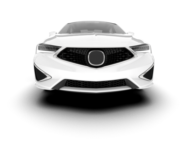 Beyaz arka planda bir araba. araba