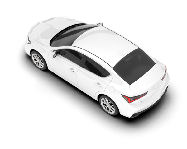 beyaz arka planda modern beyaz araba