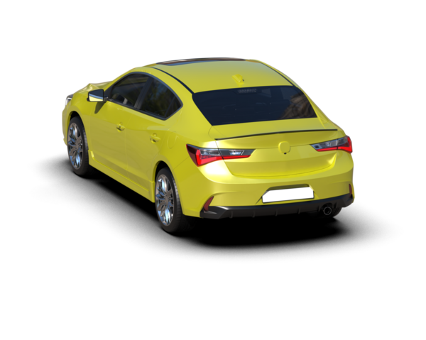 Lüks araba beyaz zemin üzerine