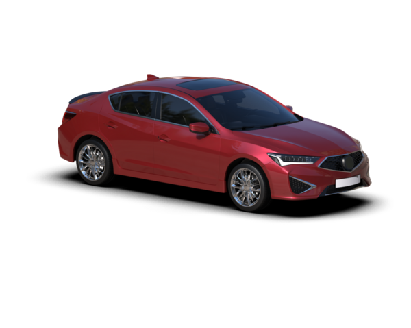 beyaz arkaplanda modern araba