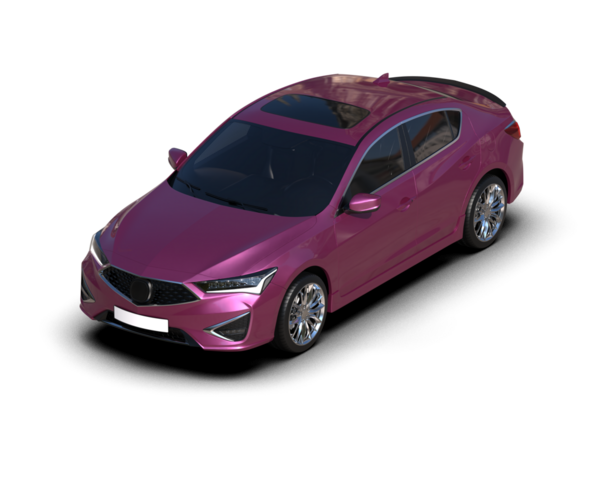 modern lüks araba beyaz arka planda izole edilmiş, yansımalı..