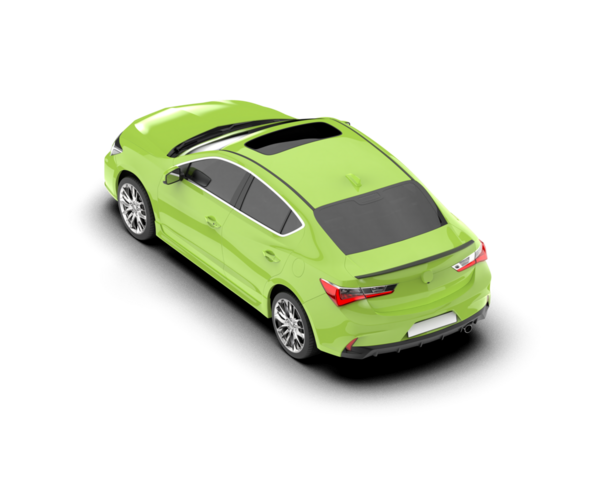 modern yeşil araba