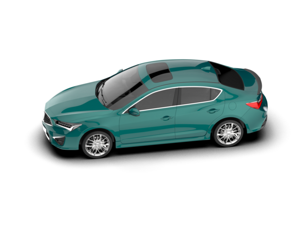 modern araba kırpma yolu ile beyaz arkaplanda izole.