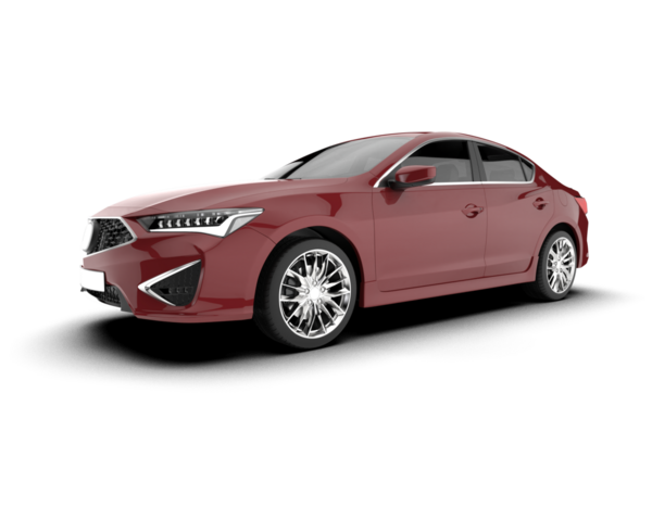 Beyaz arka planda bir araba. Vektör illüstrasyonu.