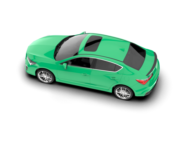 Modern araba. beyaz arkaplanda izole