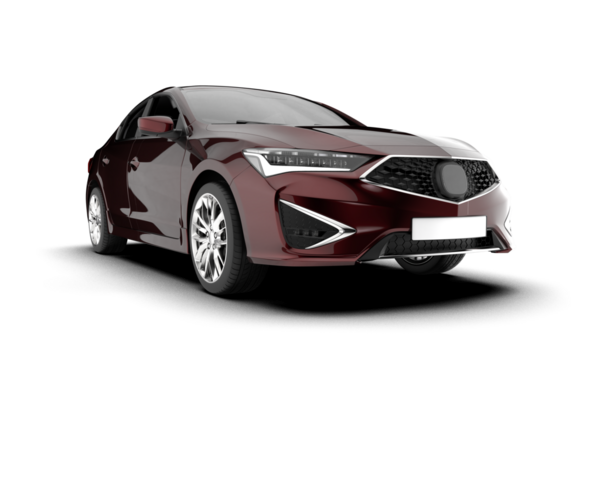 Modern SUV arabası. 3d illüstrasyon