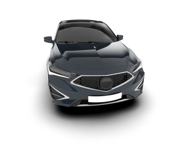 Gri arka planda modern araba.